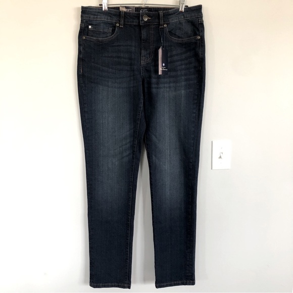 NWT Men’s Ben Sherman Slim Fit Mid Rise Dark Wash Jeans, Size 32W x 34L - Picture 3 of 16